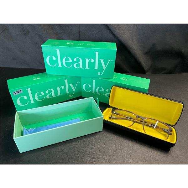 Lot of 3 Pairs of Clearly Blue Light Blocking Glasses - Leopard/Tortoise Print Frame - Brand New