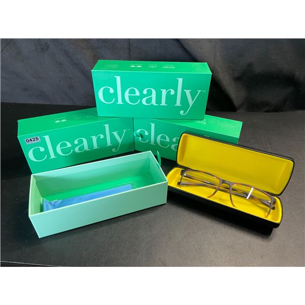 Lot of 3 Pairs of Clearly Blue Light Blocking Glasses - Leopard/Tortoise Print Frame - Brand New