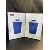 Image 1 : Lot of 2 Diller Vacuum Insulated Water Bottles/Mugs With Lids - 12oz/380ml - Brand New!