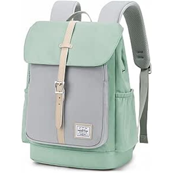 Lot of 1 Windtook Laptop Backpack - Light Green - Brand New! (Approx. 14 Inch Size)