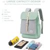 Image 2 : Lot of 1 Windtook Laptop Backpack - Light Green - Brand New! (Approx. 14 Inch Size)