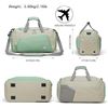 Image 2 : Lot of 1 Windtook 40L Gym Bag/Sports Duffel Travel Bag - 21 x 11 inch - Mint/Grey - Brand New!