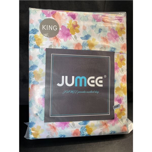 Lot of 1 Jumee Deep-Pocket 4PC King Size Sheet Set - Brand New