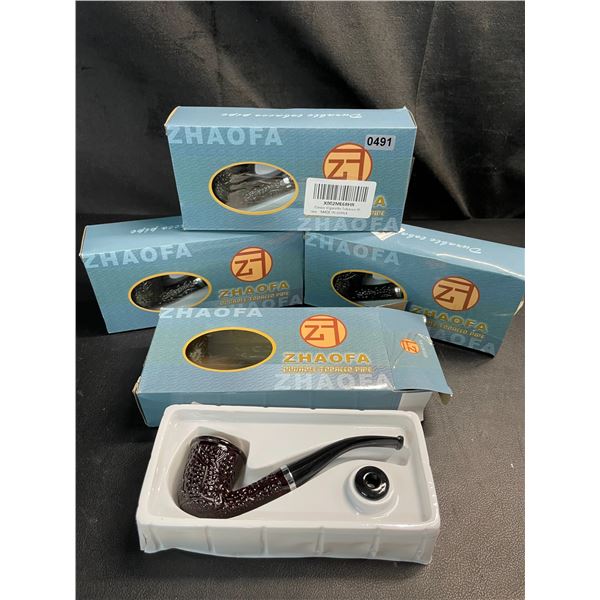 Lot of 4 Smoking Pipes - Brand New