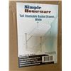 Image 2 : Lot of 1 Simple Houseware Tall Stackable Basket Drawer - White - Brand New