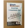 Image 3 : Lot of 1 Simple Houseware 5-Compartment Bicycle Rack (Large 70inch Size) - Brand New!