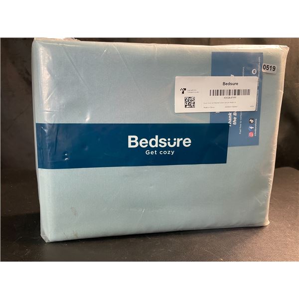 Lot of 1 Bedsure Essentials Duvet Cover Set - King Size (104 x 90in) - Mineral Blue