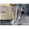 Image 2 : Lot of 1 Box of JoyJolt Declan Glass Coffee Mugs - Set of 6