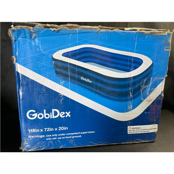 Lot of 1 Gobidex Large Infltable Swimming Pool - Brand New (Box Only Has Cosmetic Damage)