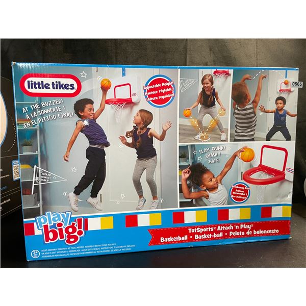 Lot of 1 Little Tikes Totsports Attach 'n Play Basketball Hoop Toy Set - Brand New!