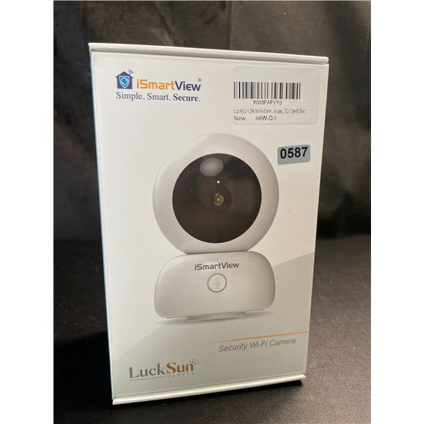 Lot of 1 LuckSun 2K Indoor WiFi Home Security Camera - Brand New Sealed