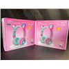 Image 1 : Lot of 2 Cat/Kitty Ear Style Wireless Headphones for Kids - Brand New! Pink/Blue