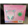 Image 4 : Lot of 2 Cat/Kitty Ear Style Wireless Headphones for Kids - Brand New! Pink/Blue