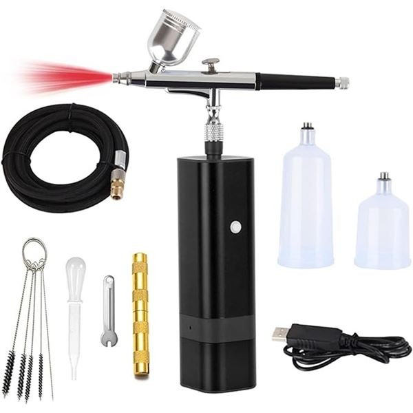 Lot of 1 Portable/Rechargeable Airbrush Compressor Kit - Brand New! (Model: TM-80S)