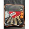 Image 2 : Lot of 1 Pro Spin 4-Player Ping Pong Paddle Set/Table Tennis Play Set - Brand New!