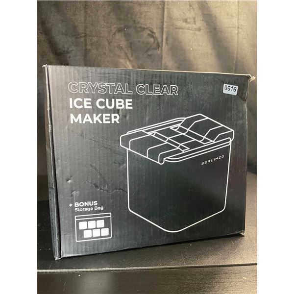 Lot of 1 Crystal Clear Ice Cube Maker Set with Storage Bag