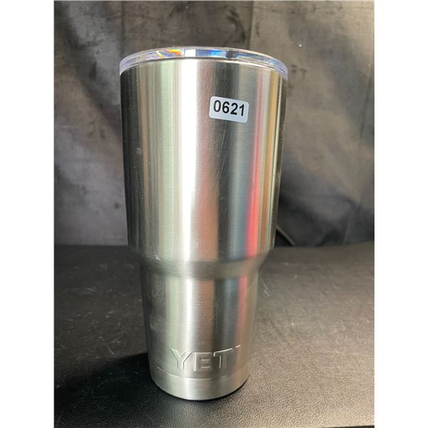 Lot of 1 YETI Rambler Tumbler Mug - Silver - Brand New!