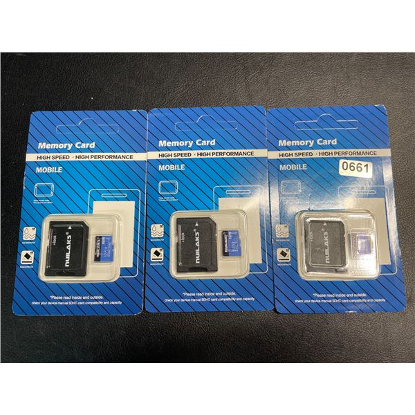 Lot of 3 High Speed Micro SD Memory Cards - 1TB Each - Brand New!