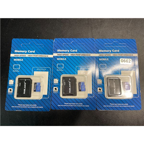 Lot of 3 High Speed Micro SD Memory Cards - 1TB Each - Brand New!