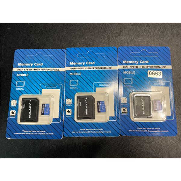 Lot of 3 High Speed Micro SD Memory Cards - 1TB Each - Brand New!