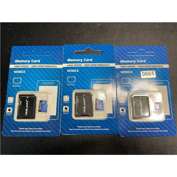 Lot of 3 High Speed Micro SD Memory Cards - 1TB Each - Brand New!