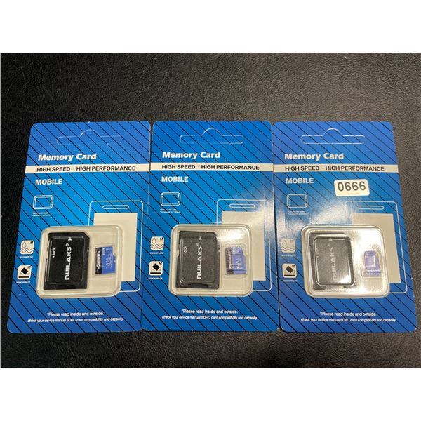 Lot of 3 High Speed Micro SD Memory Cards - 1TB Each - Brand New!