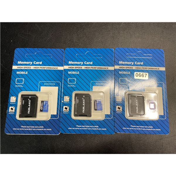 Lot of 3 High Speed Micro SD Memory Cards - 1TB Each - Brand New!