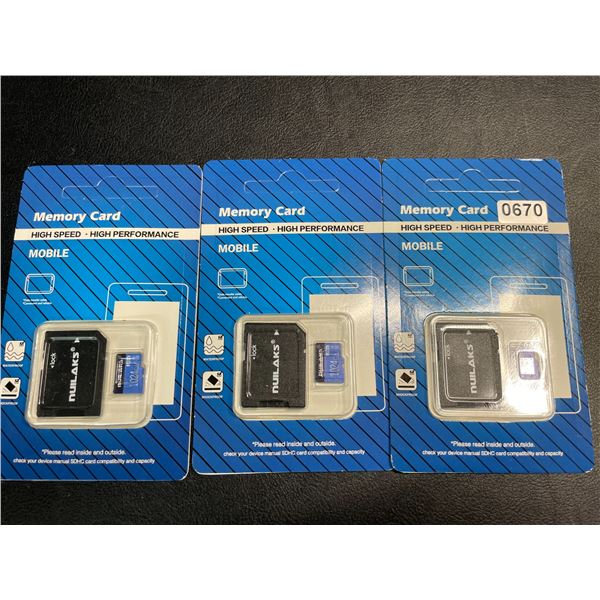 Lot of 3 High Speed Micro SD Memory Cards - 1TB Each - Brand New!