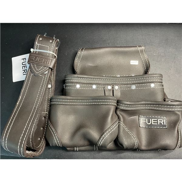 Lot of 1 Fueri Leather Carpenter Tool Bag - Brand New