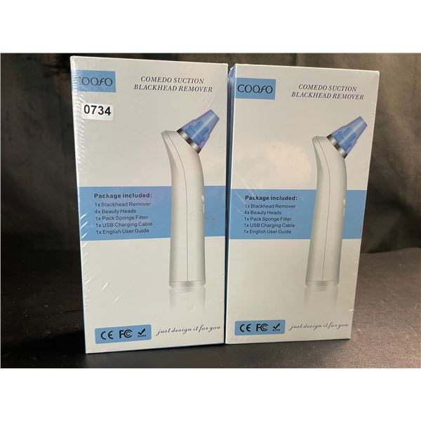 Lot of 2 Pore-Sucking/Blackhead Remover Tools - USB Rechargeable - Brand New!