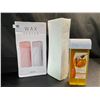Image 1 : Lot of 1 Waxing Kit - Heated Roll-On Wax Warmer Kit w/ Applicator Sheets & Wax - Brand New!
