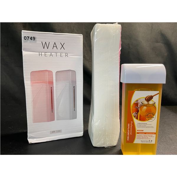 Lot of 1 Waxing Kit - Heated Roll-On Wax Warmer Kit w/ Applicator Sheets & Wax - Brand New!