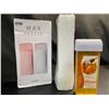 Image 1 : Lot of 1 Waxing Kit - Heated Roll-On Wax Warmer Kit w/ Applicator Sheets & Wax - Brand New!