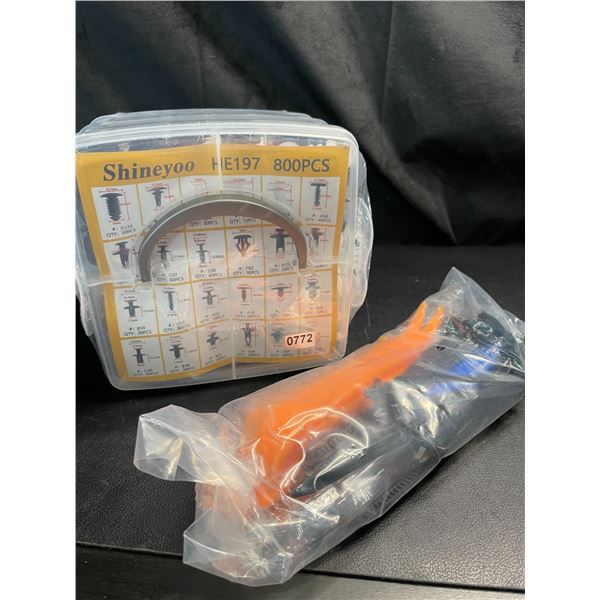 Lot of 1 800PC Car Retainer Clip Set - Brand New