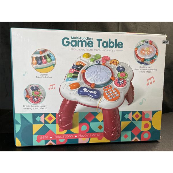 Lot of 1 Baby Multi-Function Activity Table - Makes Music, Sounds, Games, etc. - Brand New!