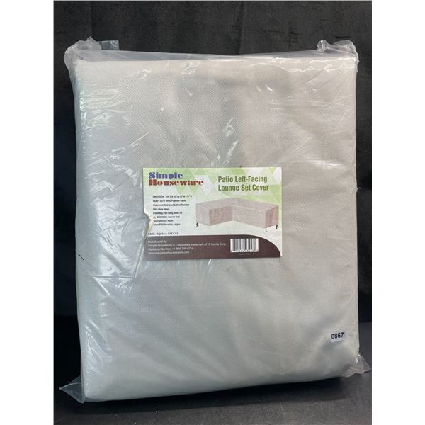 Lot of 1 Simple Houseware Patio Left-Facing Lounge Set Cover - Brand New