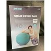 Image 1 : Lot of 1 Infltable Yoga Ball with Cover - Red - 25 inch - Brand New