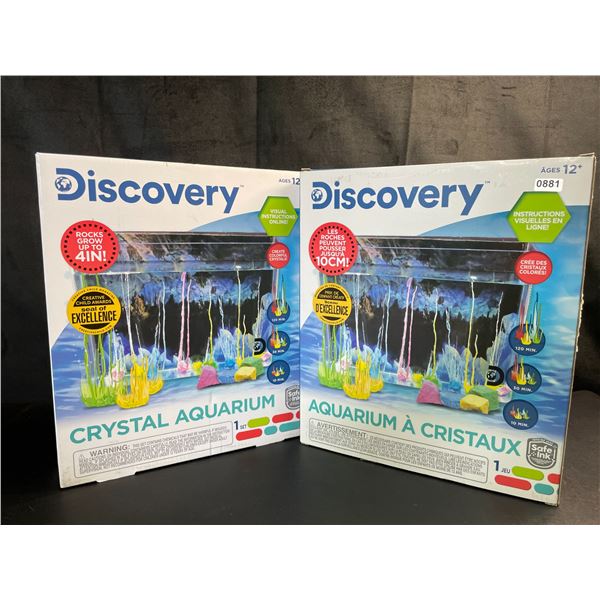 Lot of 2 Discovery Crystal Aquarium Toy Sets - (Ages 12+) - Brand New!