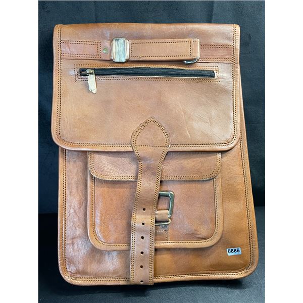 Lot of 1 Real Leather Backpack - Brand New!