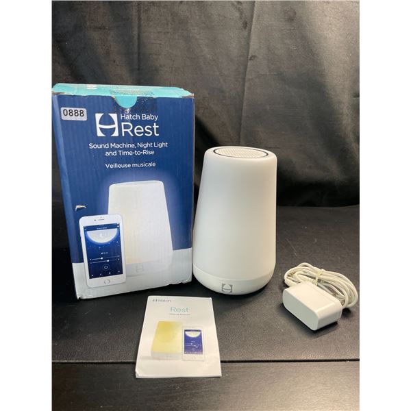 Lot of 1 Hatch Baby - Rest Sound Machine, Night Light, and Time to Rise - Open Box