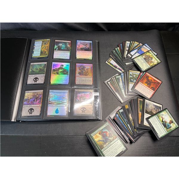Lot of Assorted Magic The Gathering Cards with Binder - Over 250+ Cards