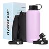 Image 1 : Lot of 1 HydroFest Large 2.5L Double Wall Insulated Sports Bottle - Lavender/Purple - Brand New!