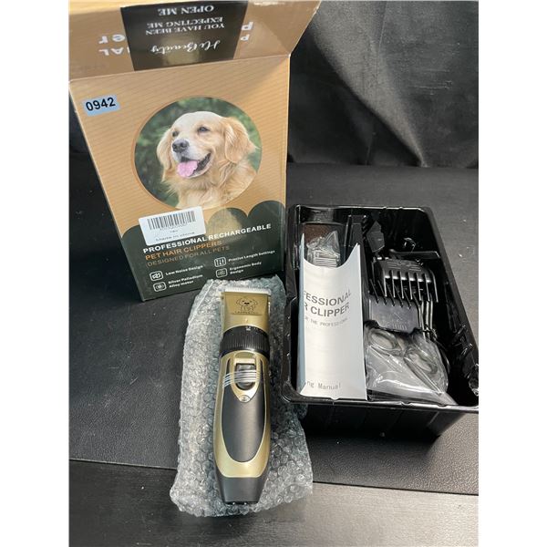 Lot of 1 Professional Rechargeable Pet Hair Clipper Kit - Brand New!