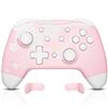 Image 1 : Lot of 1 Mytrix Wireless Controller for Nintendo Switch - Pink Cherry Blossom Design - Brand New!