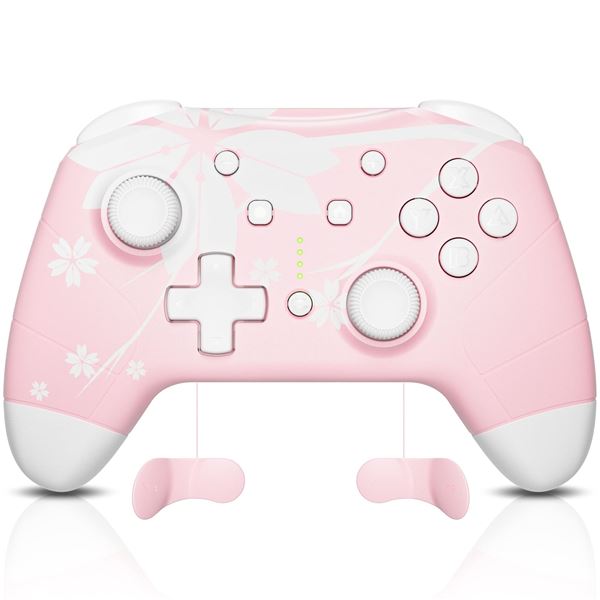 Lot of 1 Mytrix Wireless Controller for Nintendo Switch - Pink Cherry Blossom Design - Brand New!