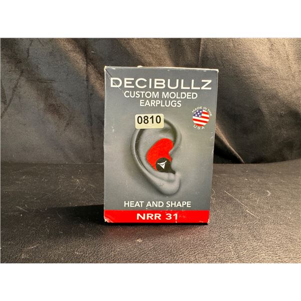 Lot of 1 Pair of Decibullz Custom Moldable Ear Plugs