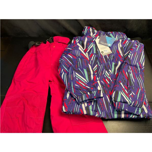 Lot of 1 Mountain Warehouse Water Repellent Kids Ski Jacket and Pants - Fits 2-3 Years - BRAND NEW