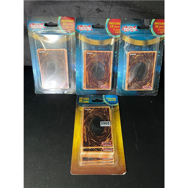 Lot of 4 Authentic Yu-Gi-Oh Packs of Cards - Brand New!