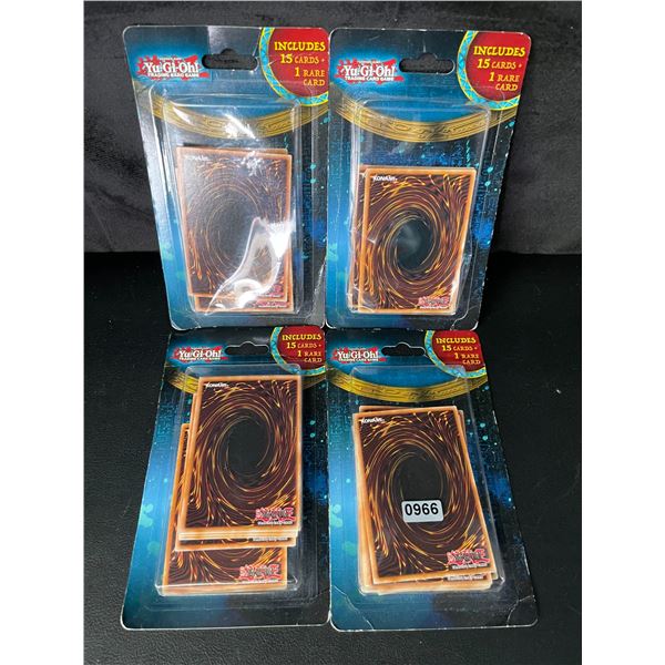 Lot of 4 Authentic Yu-Gi-Oh Packs of Cards - Brand New!
