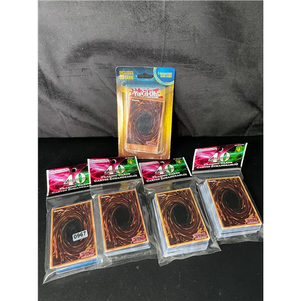 Lot of 5 Authentic Yu-Gi-Oh Packs of Cards - Brand New!